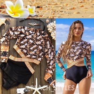 🌴🔆RIP CURL- MARIGOLD LONG SLEEVE BODY SUIT🔆🌴